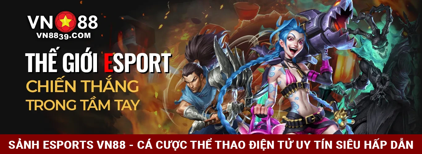 Banner sảnh Esports VN88