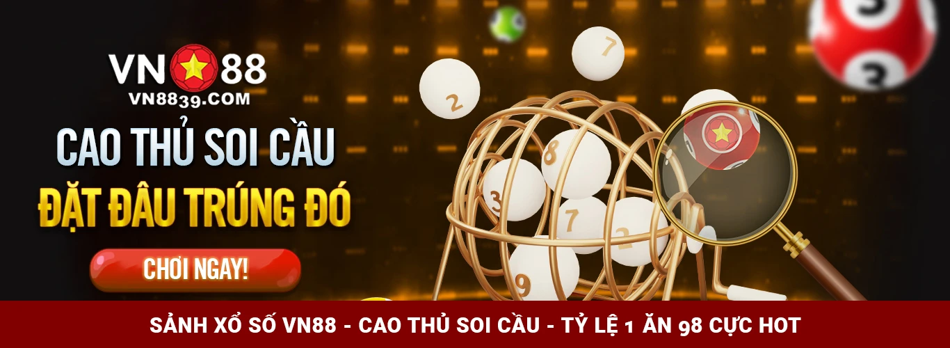 Banner sảnh Xổ số VN88