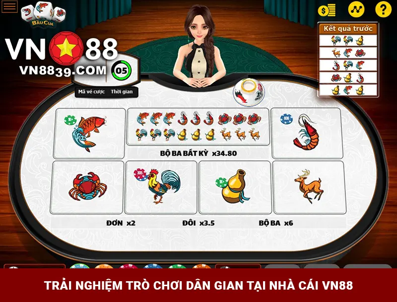 Bầu cua cào - Trò chơi dân gian tại VN88